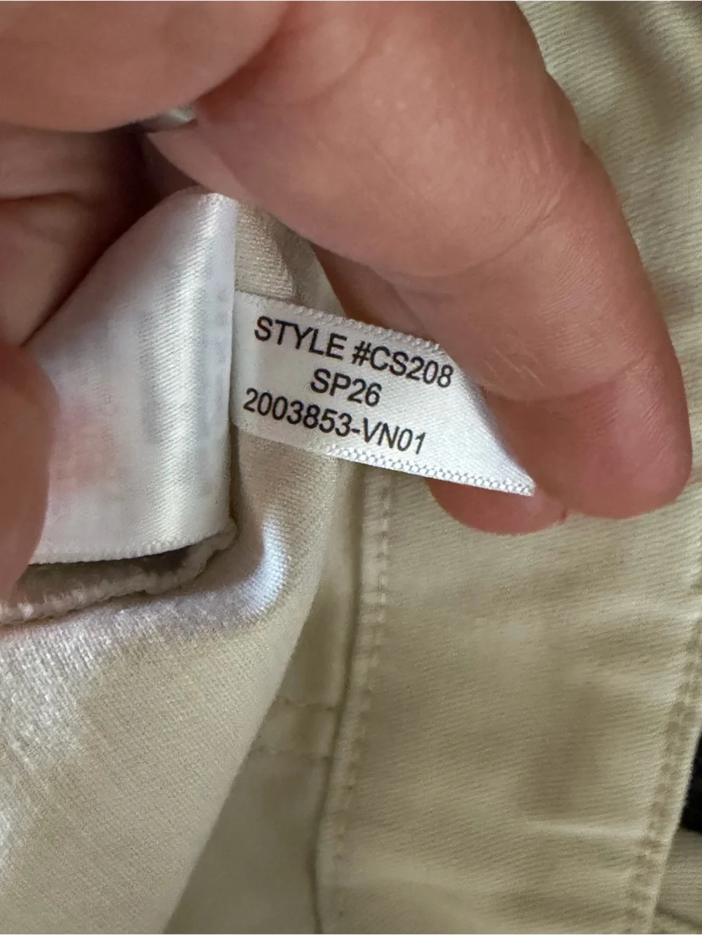 NWT J.Crew Straight Leg Utility Pants Natural Ivory Cotton Stretch Size 4